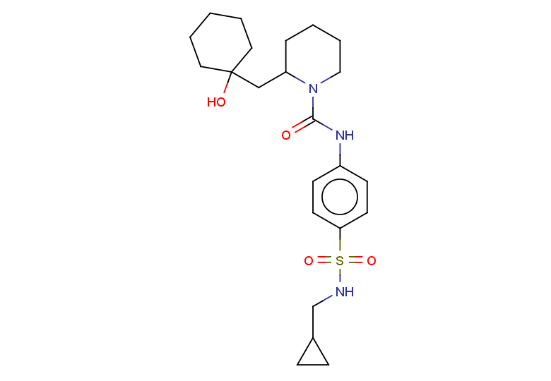 N-{4-[(cyclopropylmethyl)sulfamoyl]phenyl}-2-[(1-hydroxycyclohexyl)methyl]piperidine-1-carboxamide