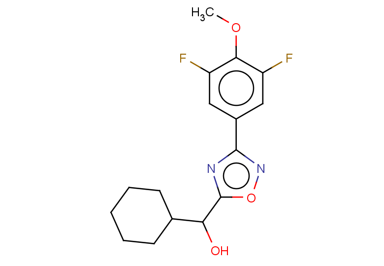 cyclohexyl[3-(3,5-difluoro-4-methoxyphenyl)-1,2,4-oxadiazol-5-yl]methanol