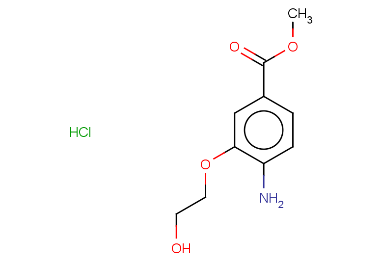 methyl 4-amino-3-(2-hydroxyethoxy)benzoate hydrochloride