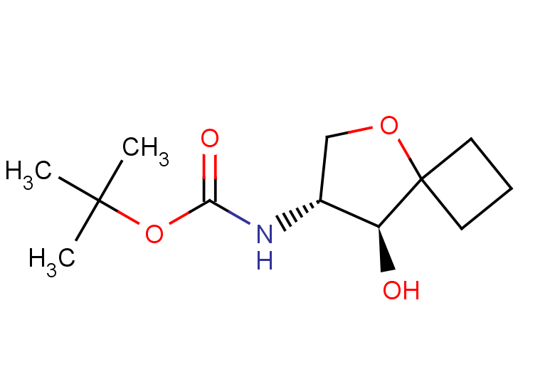 rac-tert-butyl N-[(7R,8S)-8-hydroxy-5-oxaspiro[3.4]octan-7-yl]carbamate, trans