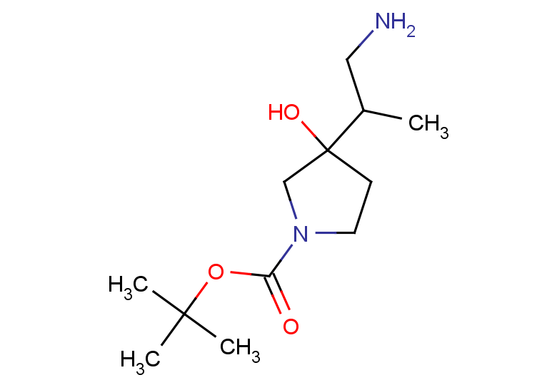tert-butyl 3-(1-aminopropan-2-yl)-3-hydroxypyrrolidine-1-carboxylate