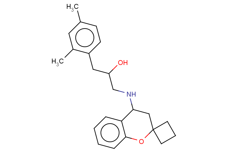 1-({3,4-dihydrospiro[1-benzopyran-2,1'-cyclobutan]-4-yl}amino)-3-(2,4-dimethylphenyl)propan-2-ol