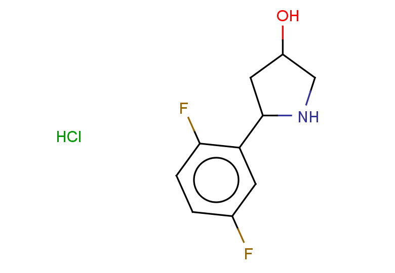 5-(2,5-difluorophenyl)pyrrolidin-3-ol hydrochloride, Mixture of diastereomers
