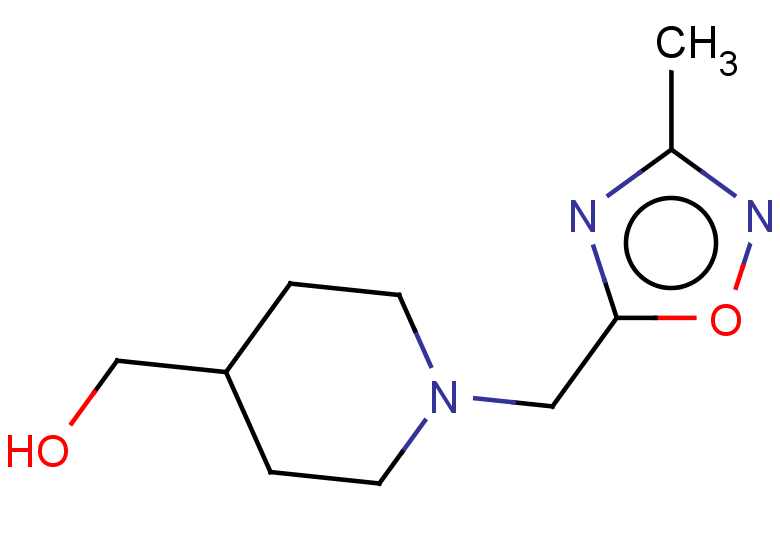 {1-[(3-methyl-1,2,4-oxadiazol-5-yl)methyl]piperidin-4-yl}methanol