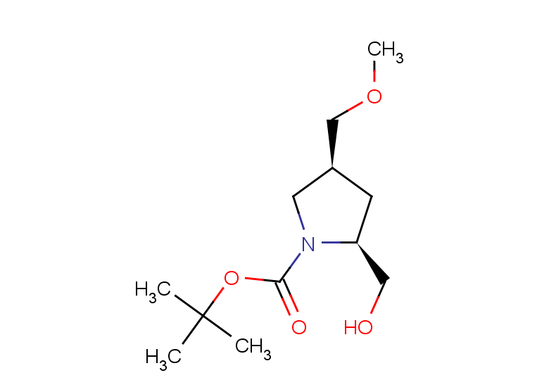 tert-butyl (2S,4S)-2-(hydroxymethyl)-4-(methoxymethyl)pyrrolidine-1-carboxylate