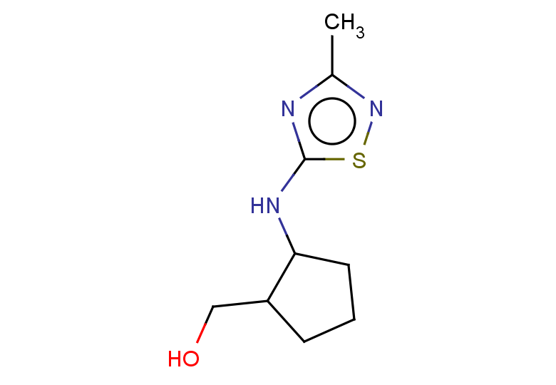 {2-[(3-methyl-1,2,4-thiadiazol-5-yl)amino]cyclopentyl}methanol, Mixture of diastereomers