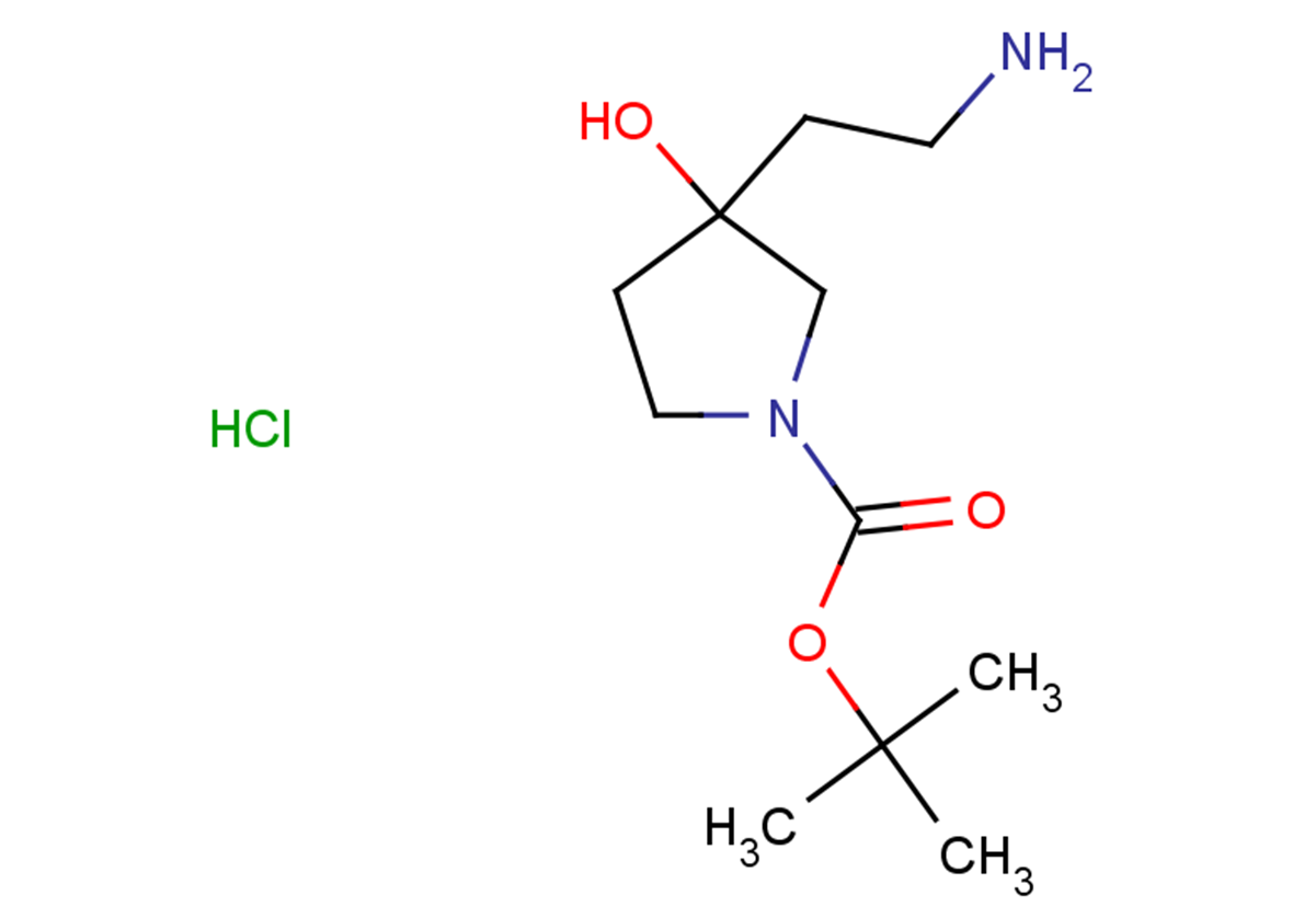 tert-butyl 3-(2-aminoethyl)-3-hydroxypyrrolidine-1-carboxylate hydrochloride