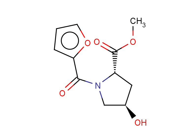 rac-methyl (2R,4S)-1-(furan-2-carbonyl)-4-hydroxypyrrolidine-2-carboxylate, trans