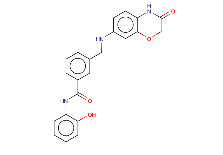 N-(2-hydroxyphenyl)-3-{[(3-oxo-3,4-dihydro-2H-1,4-benzoxazin-7-yl)amino]methyl}benzamide