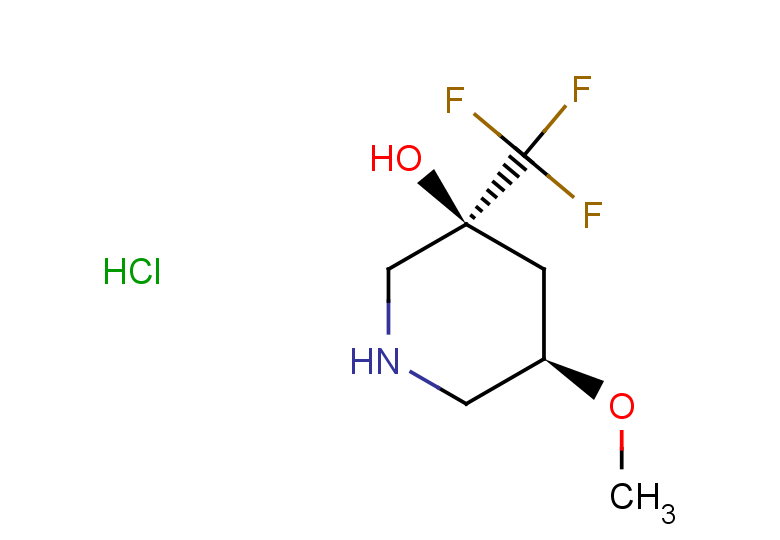 (3S,5R)-5-methoxy-3-(trifluoromethyl)piperidin-3-ol hydrochloride