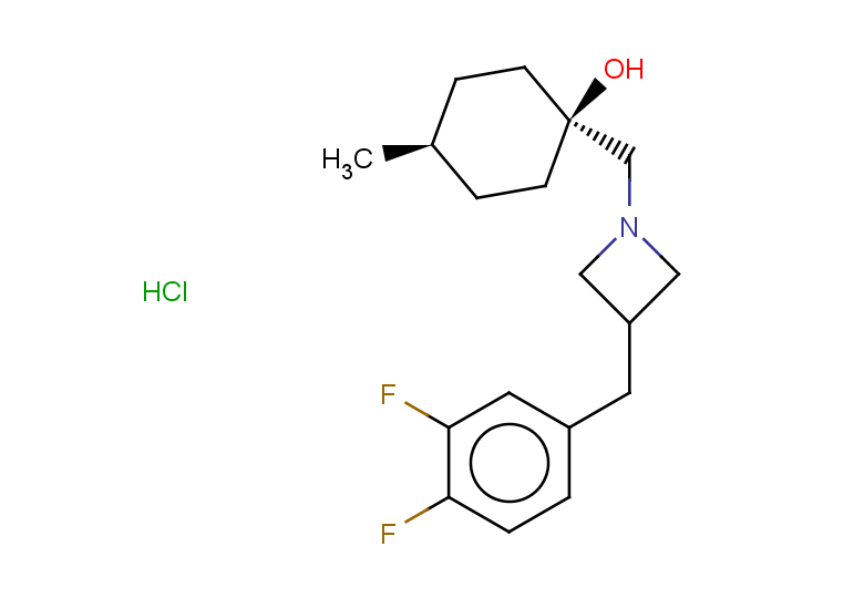 (1s,4s)-1-({3-[(3,4-difluorophenyl)methyl]azetidin-1-yl}methyl)-4-methylcyclohexan-1-ol hydrochloride