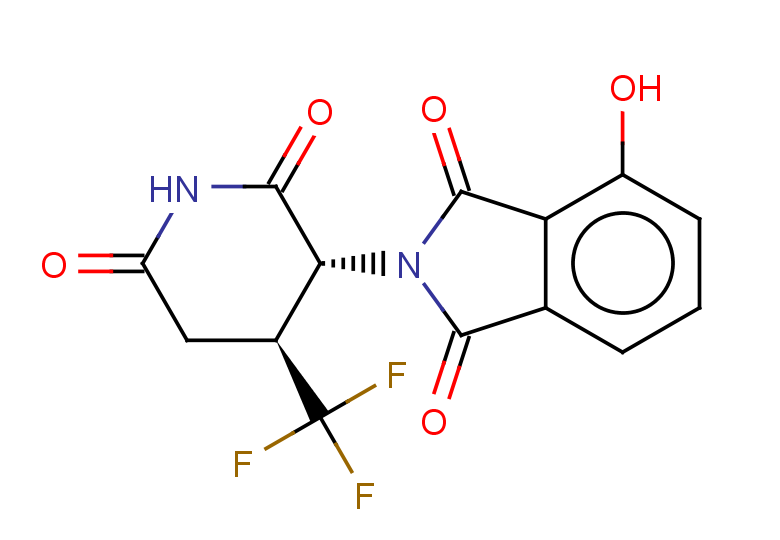 rac-2-[(3R,4S)-2,6-dioxo-4-(trifluoromethyl)piperidin-3-yl]-4-hydroxy-2,3-dihydro-1H-isoindole-1,3-dione, trans