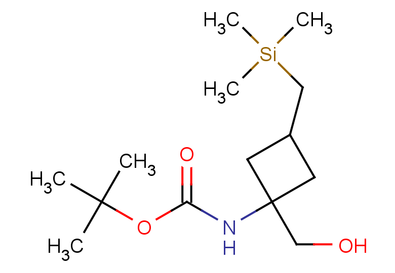 tert-butyl N-[1-(hydroxymethyl)-3-[(trimethylsilyl)methyl]cyclobutyl]carbamate