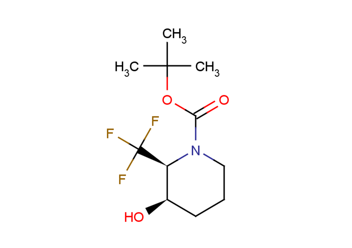 rac-tert-butyl (2R,3S)-3-hydroxy-2-(trifluoromethyl)piperidine-1-carboxylate, cis