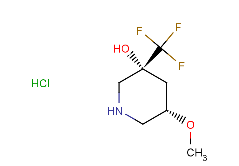 (3R,5S)-5-methoxy-3-(trifluoromethyl)piperidin-3-ol hydrochloride