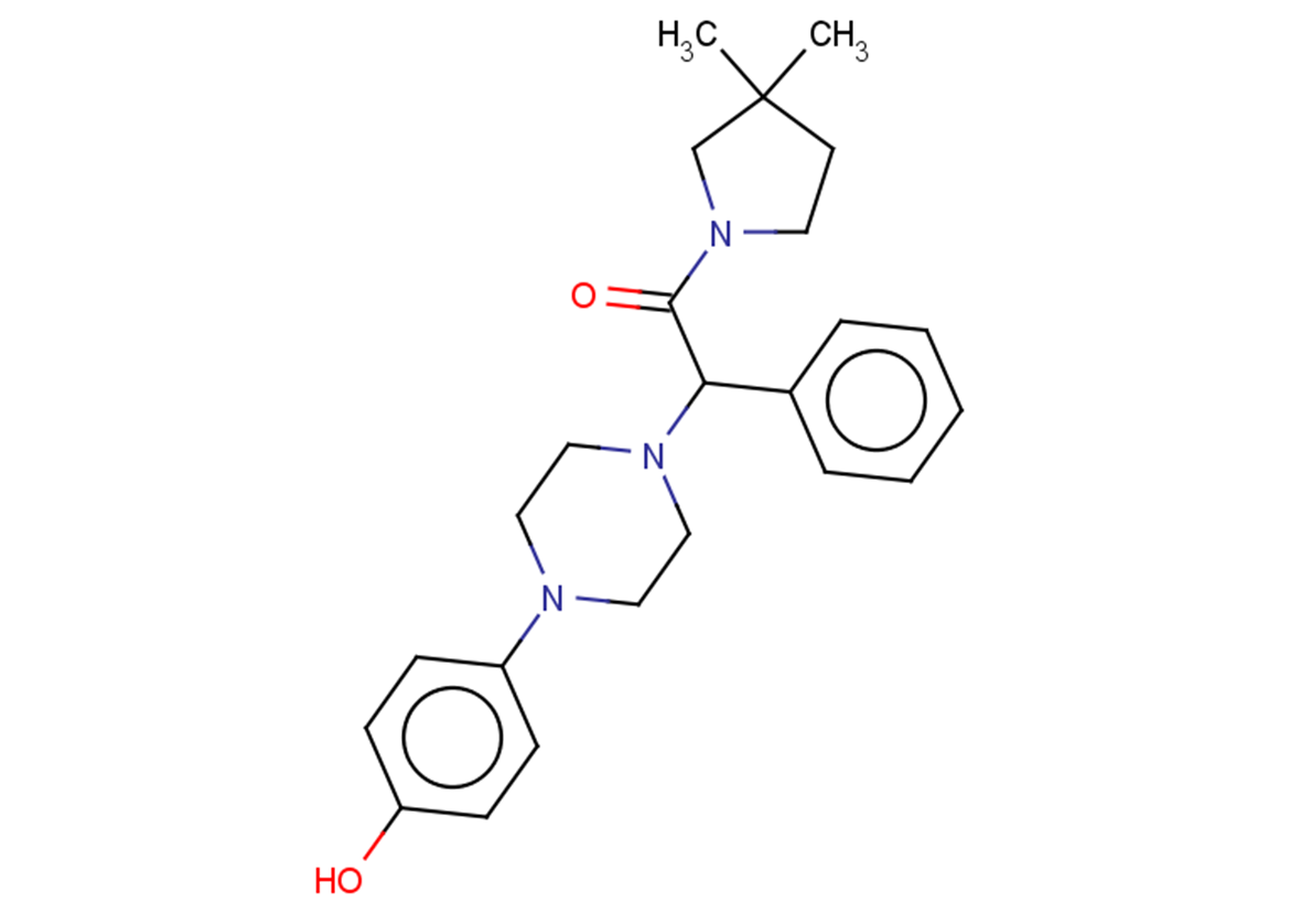 1-(3,3-dimethylpyrrolidin-1-yl)-2-[4-(4-hydroxyphenyl)piperazin-1-yl]-2-phenylethan-1-one