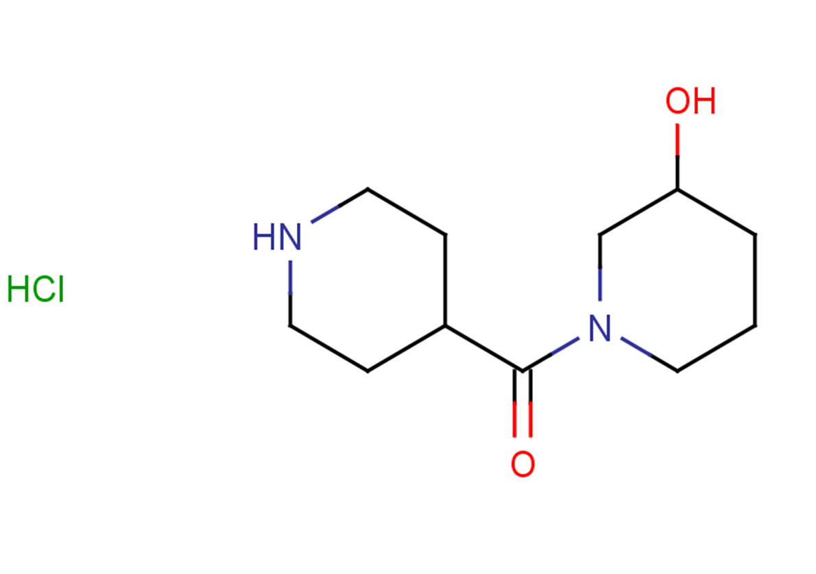 1-(piperidine-4-carbonyl)piperidin-3-ol hydrochloride