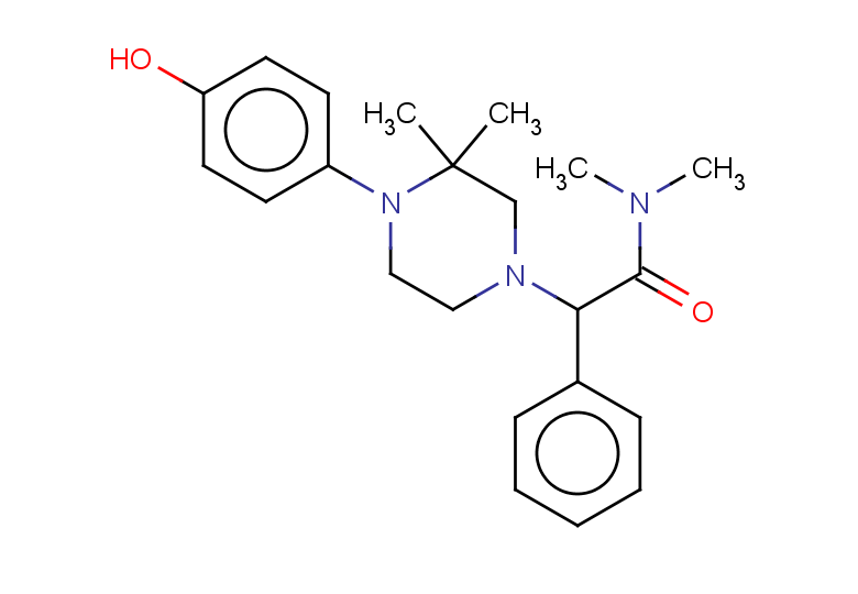 2-[4-(4-hydroxyphenyl)-3,3-dimethylpiperazin-1-yl]-N,N-dimethyl-2-phenylacetamide