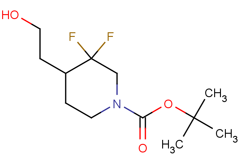 tert-butyl 3,3-difluoro-4-(2-hydroxyethyl)piperidine-1-carboxylate