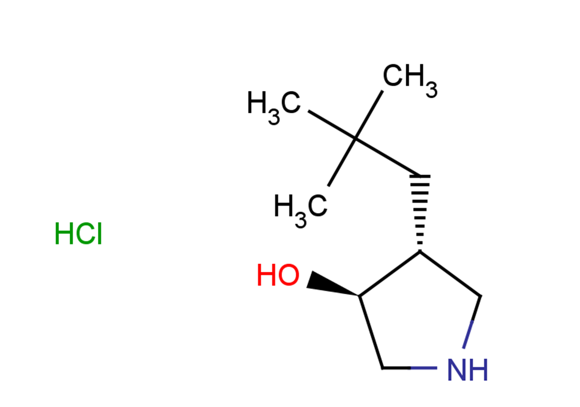 rac-(3R,4S)-4-(2,2-dimethylpropyl)pyrrolidin-3-ol hydrochloride, trans