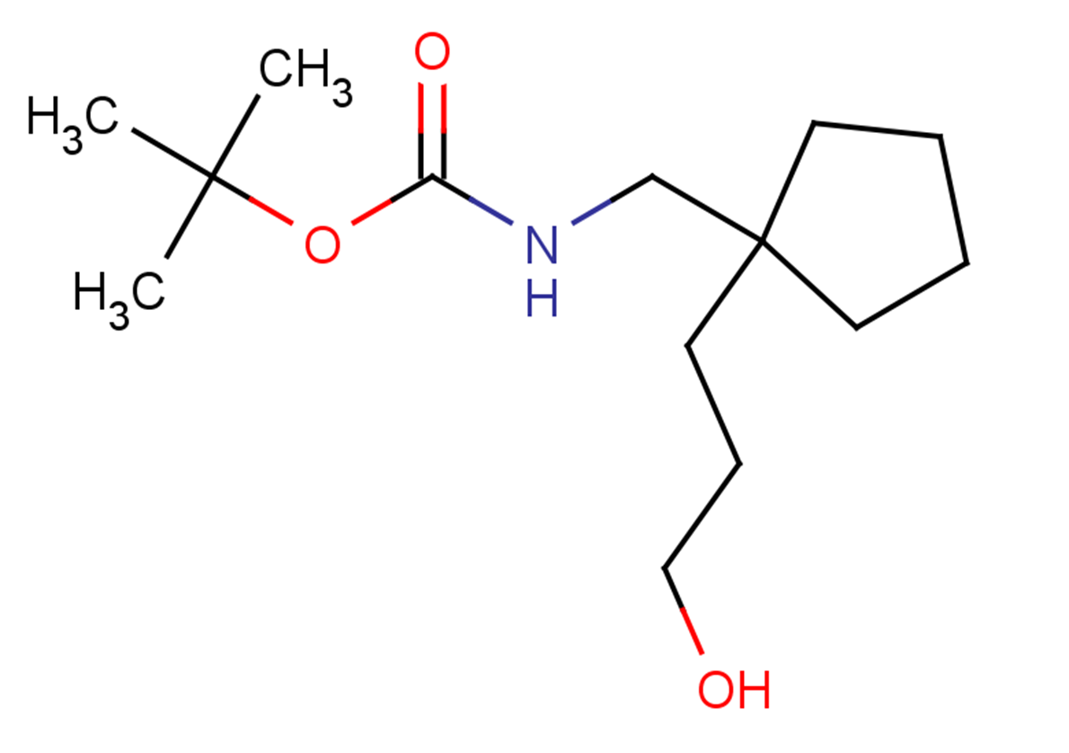 tert-butyl N-{[1-(3-hydroxypropyl)cyclopentyl]methyl}carbamate