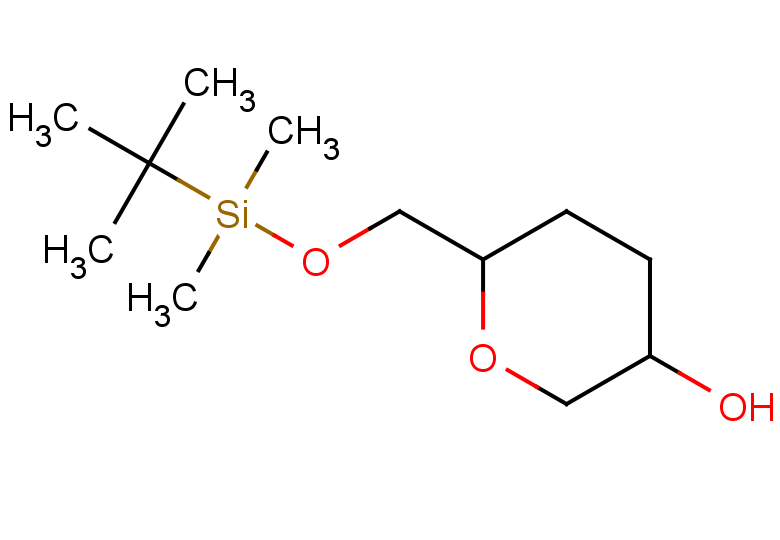 6-{[(tert-butyldimethylsilyl)oxy]methyl}oxan-3-ol, Mixture of diastereomers