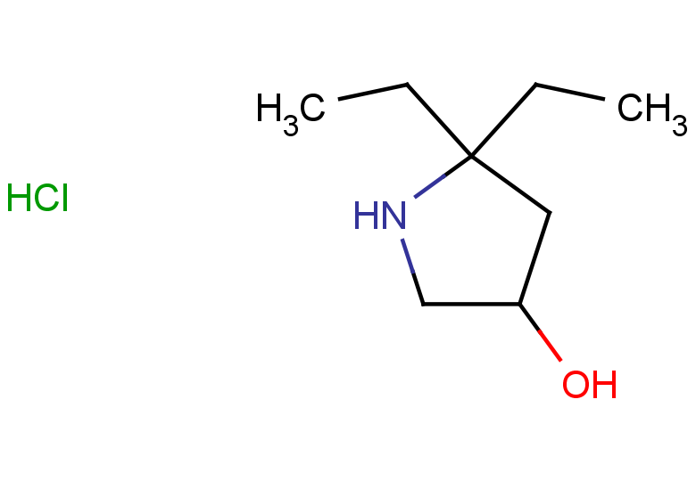 5,5-diethylpyrrolidin-3-ol hydrochloride
