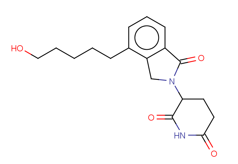 3-[4-(5-hydroxypentyl)-1-oxo-2,3-dihydro-1H-isoindol-2-yl]piperidine-2,6-dione