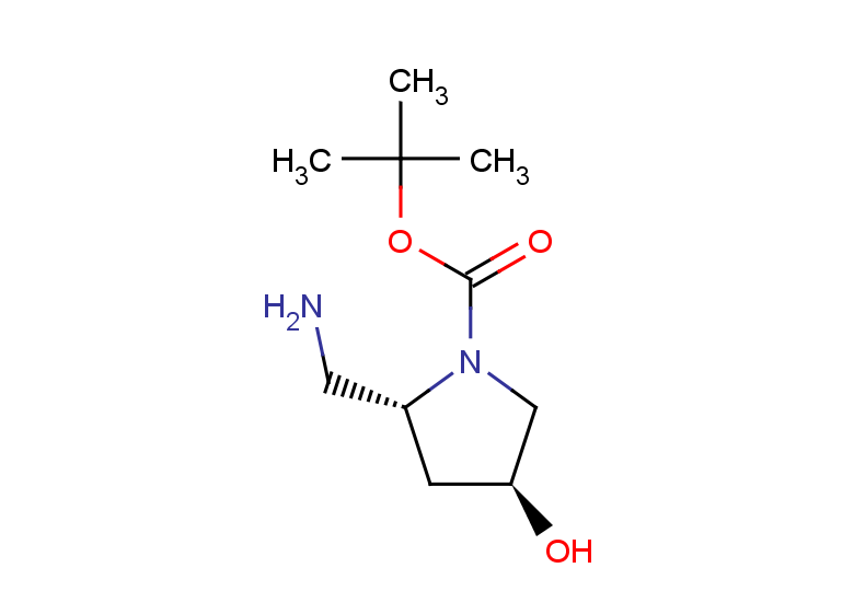 tert-butyl (2R,4S)-2-(aminomethyl)-4-hydroxypyrrolidine-1-carboxylate
