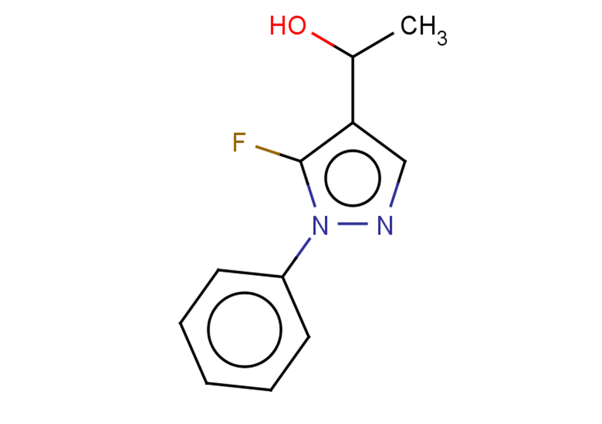 1-(5-fluoro-1-phenyl-1H-pyrazol-4-yl)ethan-1-ol