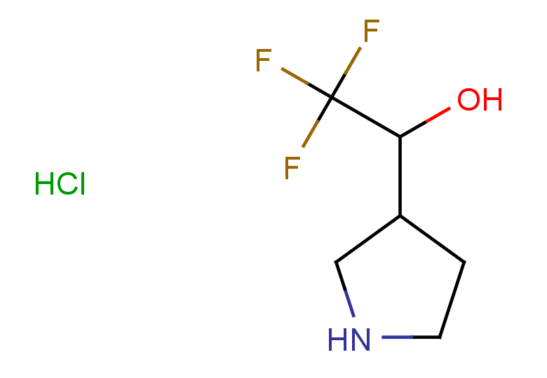 2,2,2-trifluoro-1-(pyrrolidin-3-yl)ethan-1-ol hydrochloride