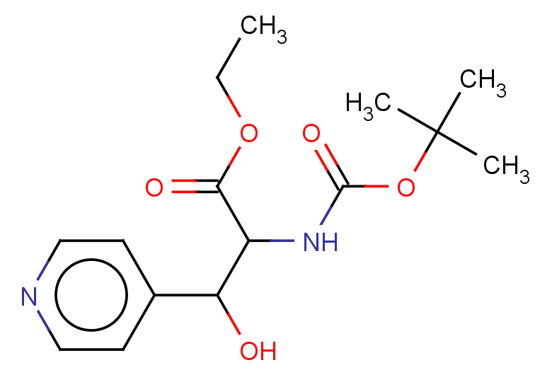 ethyl 2-{[(tert-butoxy)carbonyl]amino}-3-hydroxy-3-(pyridin-4-yl)propanoate