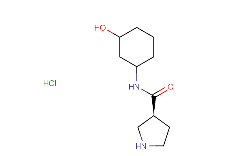 (3S)-N-(3-hydroxycyclohexyl)pyrrolidine-3-carboxamide hydrochloride