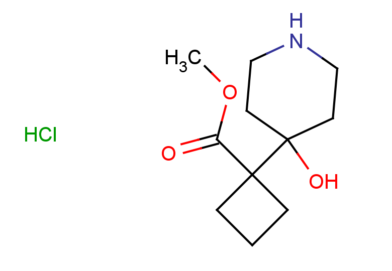 methyl 1-(4-hydroxypiperidin-4-yl)cyclobutane-1-carboxylate hydrochloride