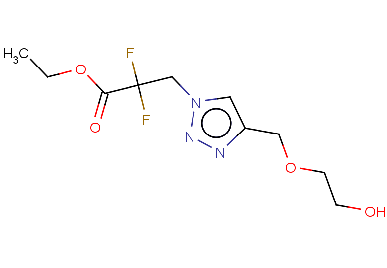 ethyl 2,2-difluoro-3-{4-[(2-hydroxyethoxy)methyl]-1H-1,2,3-triazol-1-yl}propanoate