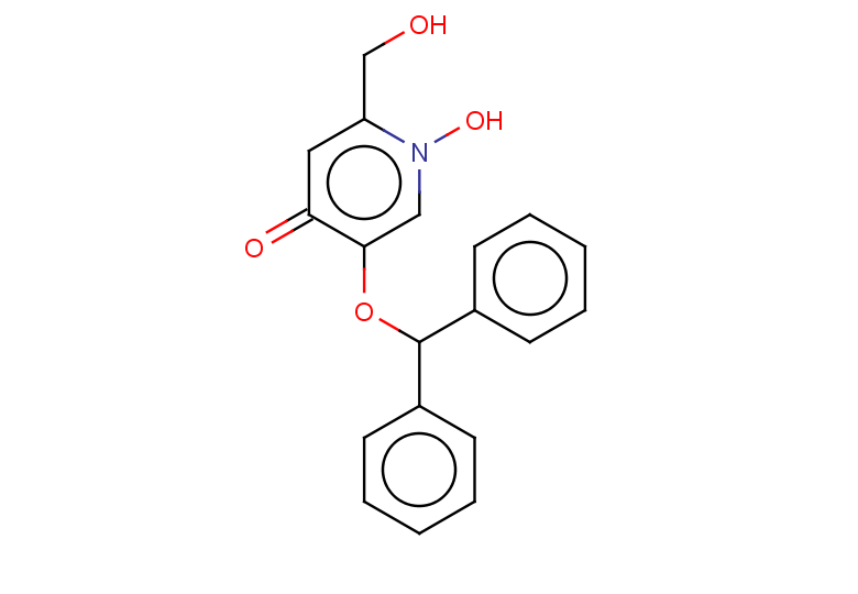 5-(diphenylmethoxy)-1-hydroxy-2-(hydroxymethyl)-1,4-dihydropyridin-4-one
