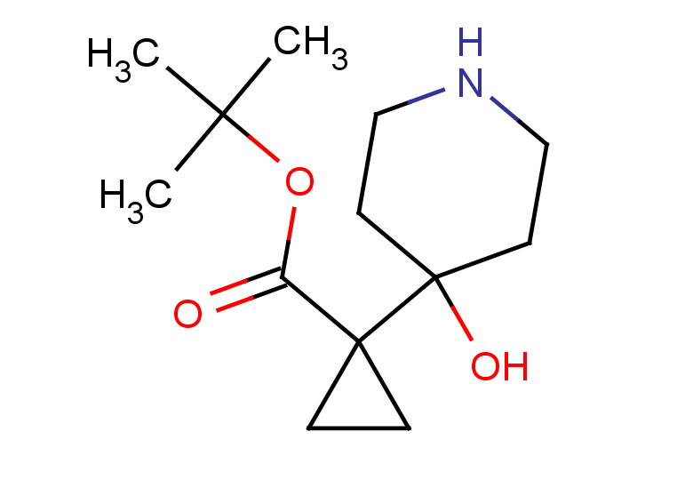tert-butyl 1-(4-hydroxypiperidin-4-yl)cyclopropane-1-carboxylate