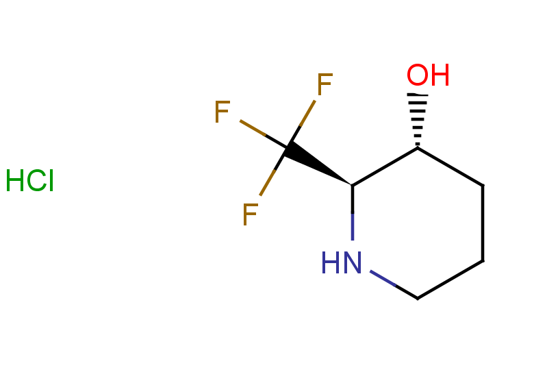 rac-(2R,3R)-2-(trifluoromethyl)piperidin-3-ol hydrochloride, trans