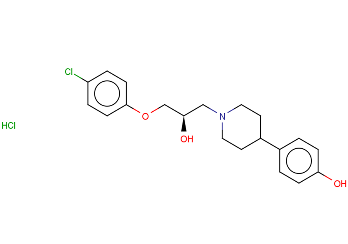 4-{1-[(2R)-3-(4-chlorophenoxy)-2-hydroxypropyl]piperidin-4-yl}phenol hydrochloride