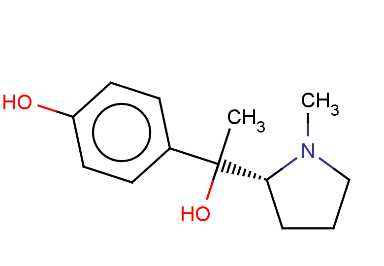 4-{1-hydroxy-1-[(2R)-1-methylpyrrolidin-2-yl]ethyl}phenol