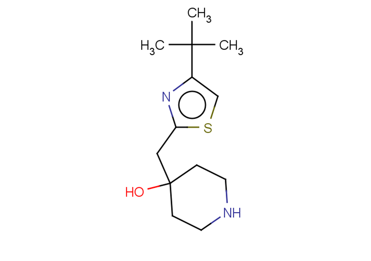 4-[(4-tert-butyl-1,3-thiazol-2-yl)methyl]piperidin-4-ol