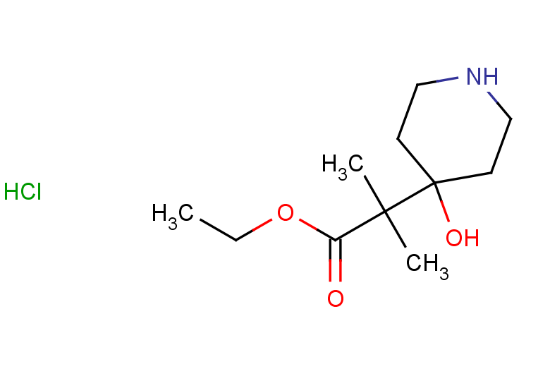 ethyl 2-(4-hydroxypiperidin-4-yl)-2-methylpropanoate hydrochloride