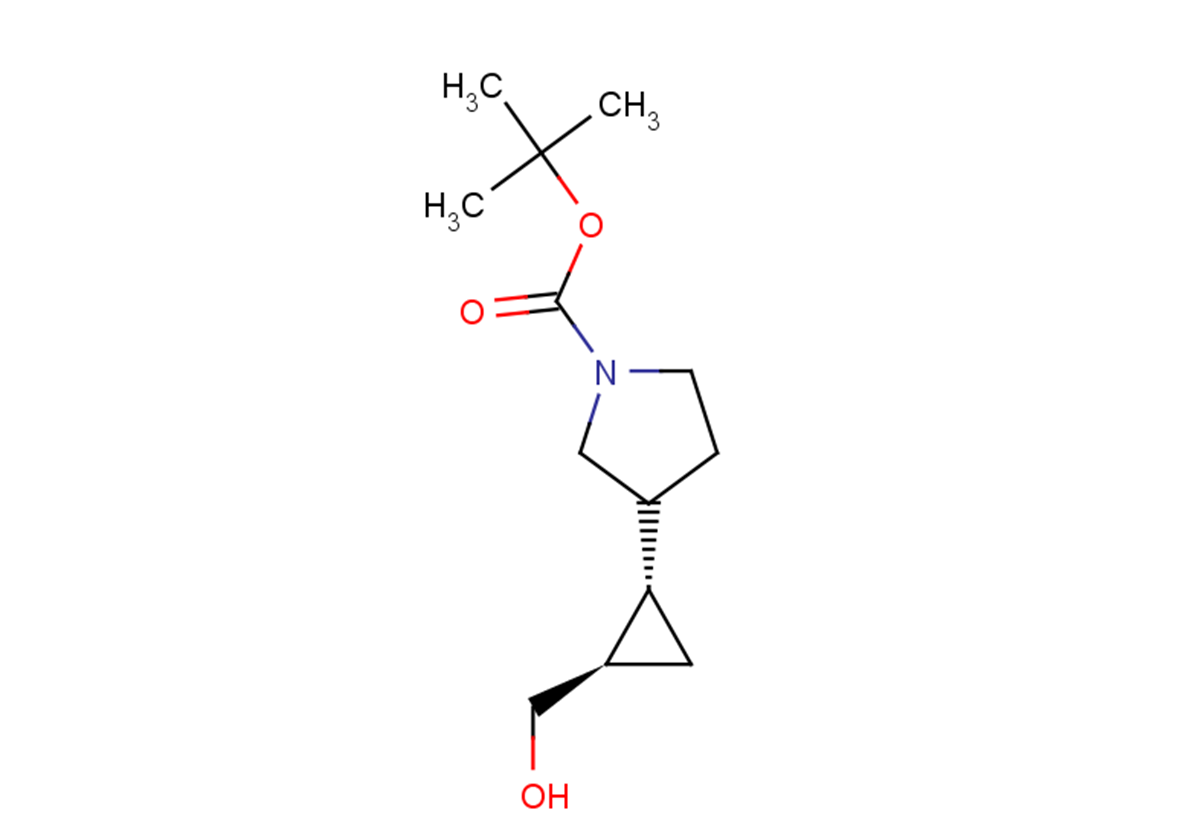 rac-tert-butyl 3-[(1R,2S)-2-(hydroxymethyl)cyclopropyl]pyrrolidine-1-carboxylate, trans