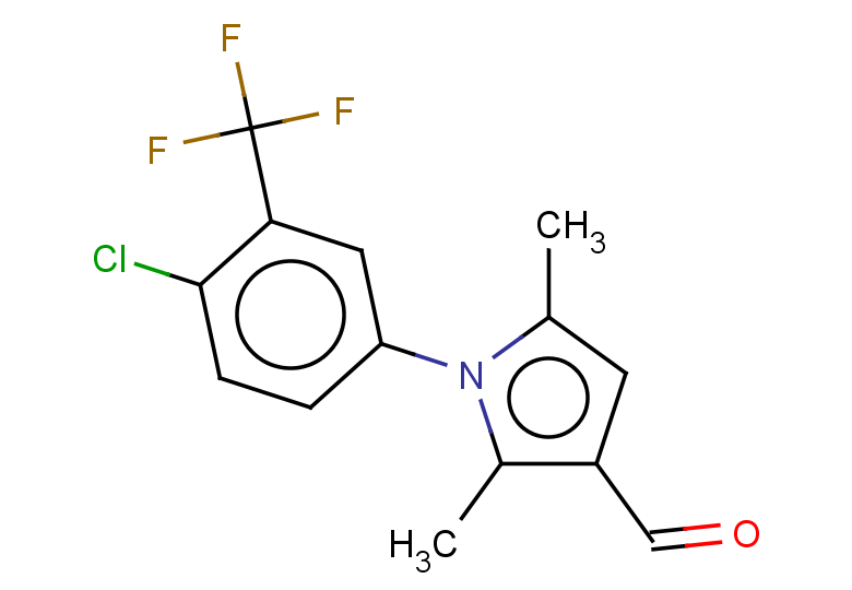1-[4-chloro-3-(trifluoromethyl)phenyl]-2,5-dimethyl-1H-pyrrole-3-carbaldehyde