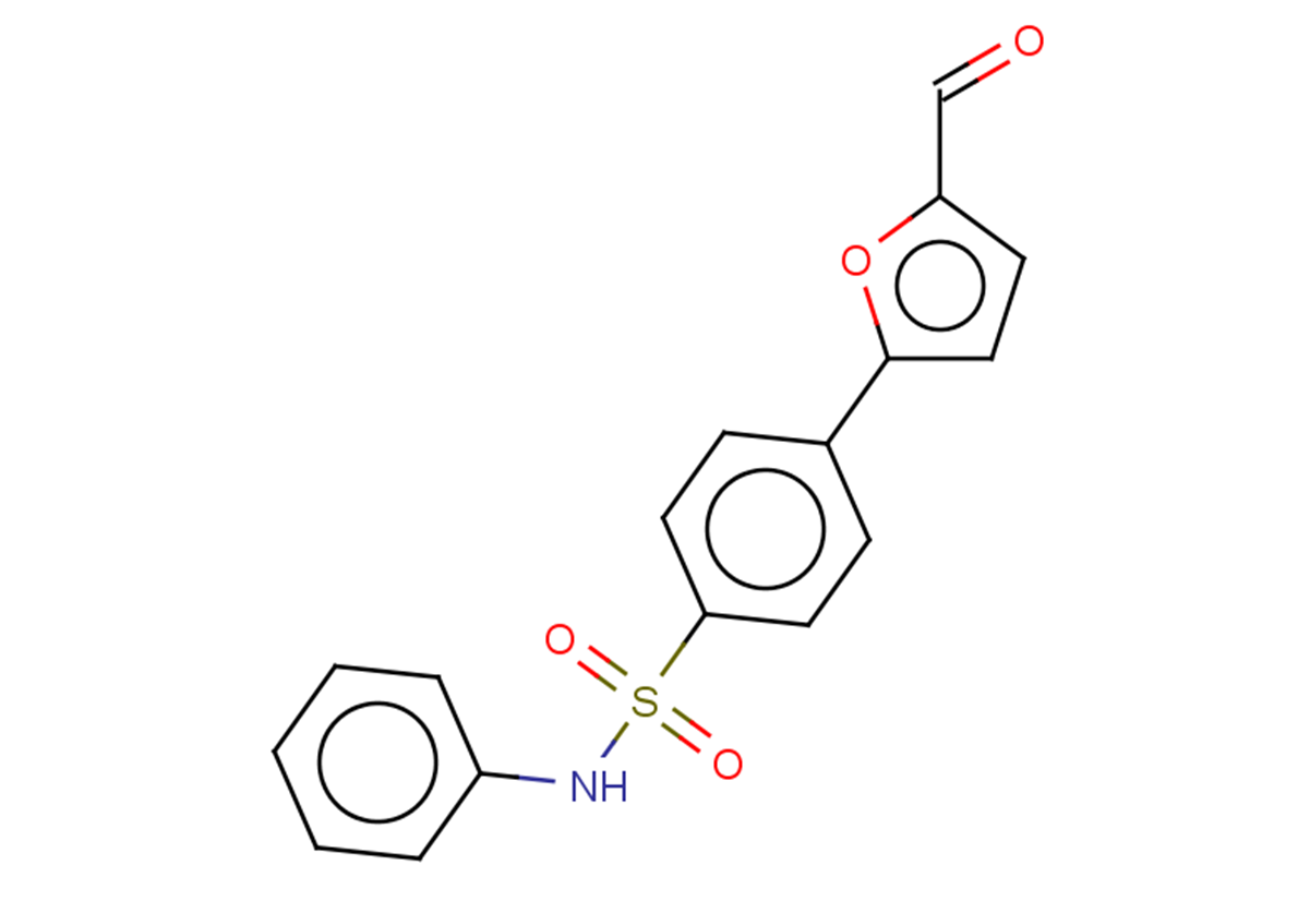 4-(5-formylfuran-2-yl)-N-phenylbenzene-1-sulfonamide