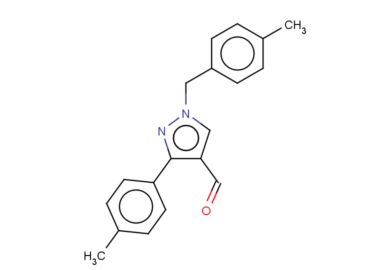 3-(4-methylphenyl)-1-[(4-methylphenyl)methyl]-1H-pyrazole-4-carbaldehyde