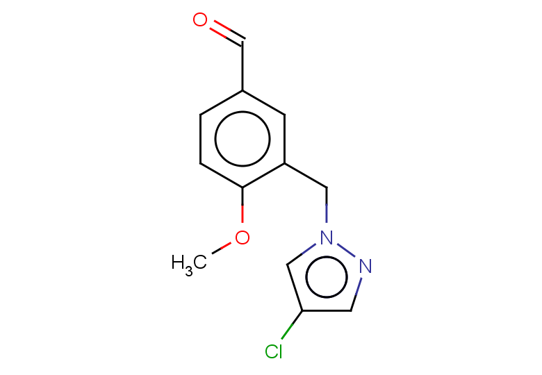 3-[(4-chloro-1H-pyrazol-1-yl)methyl]-4-methoxybenzaldehyde