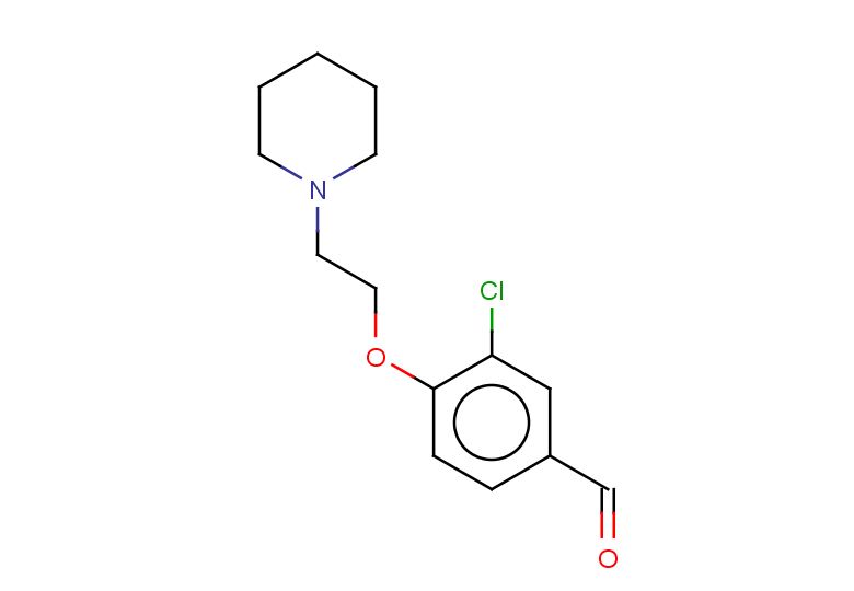 3-chloro-4-[2-(piperidin-1-yl)ethoxy]benzaldehyde
