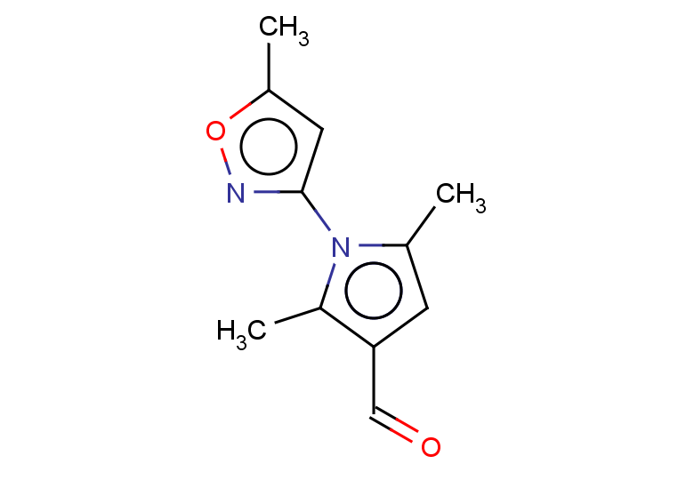 2,5-dimethyl-1-(5-methyl-1,2-oxazol-3-yl)-1H-pyrrole-3-carbaldehyde