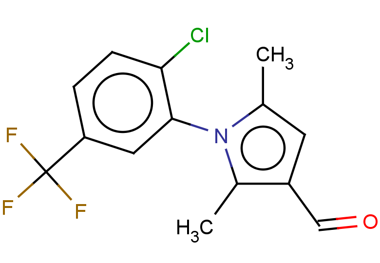 1-[2-chloro-5-(trifluoromethyl)phenyl]-2,5-dimethyl-1H-pyrrole-3-carbaldehyde